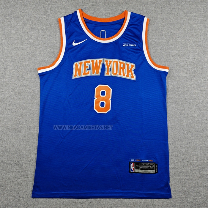 Camiseta New York Knicks Og Anunoby NO 8 Icon 2025-26 Azul